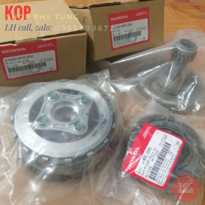 Bộ côn xe DREAM fun bộ sẵn lắp. Hàng chính hãng honda việt nam (giá  trọn bộ nồi xe DREAM zin)