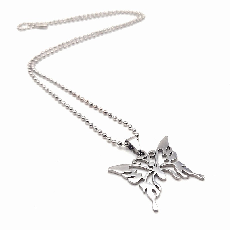 BUTTERFLY vòng cổ Mặt Hình Bướm Phong Cách Retro