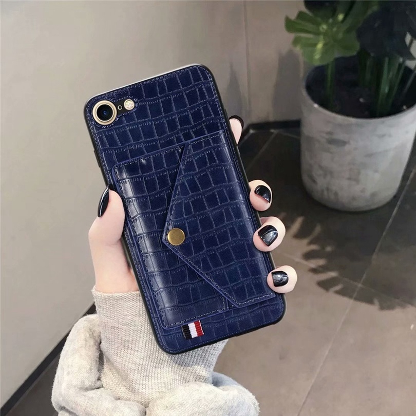 Ốp điện thoại mỏng họa tiết da cá sấu cao cấp có ví đựng thẻ cho Samsung Galaxy A71 A51 A11 M11 A01 A70 A50s A30s A20 | BigBuy360 - bigbuy360.vn