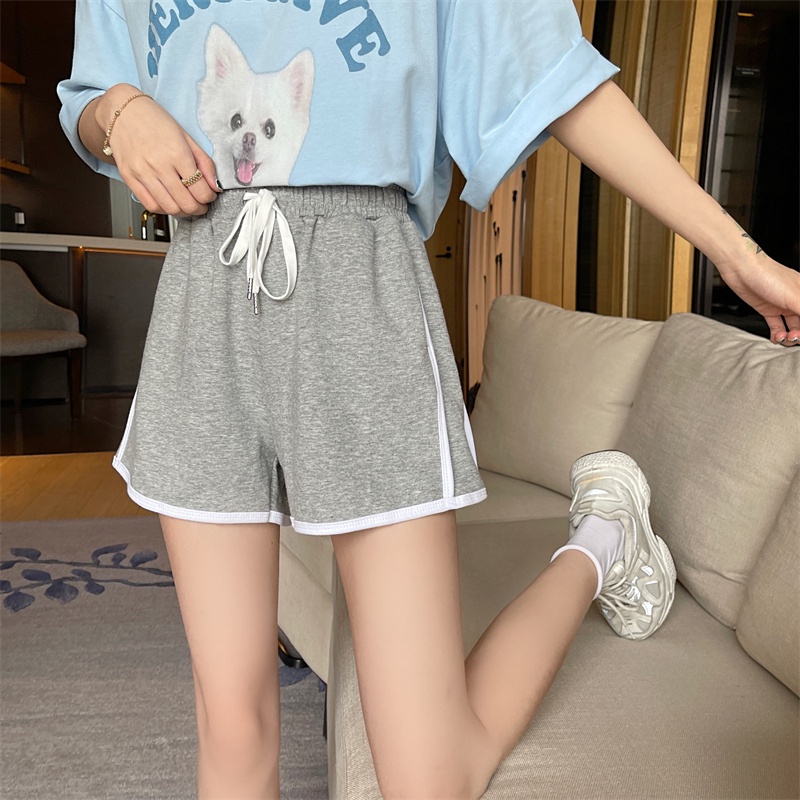 SUXI Quần Short Thể Thao Ống Rộng Màu Sắc Đơn Giản Cho Nữ