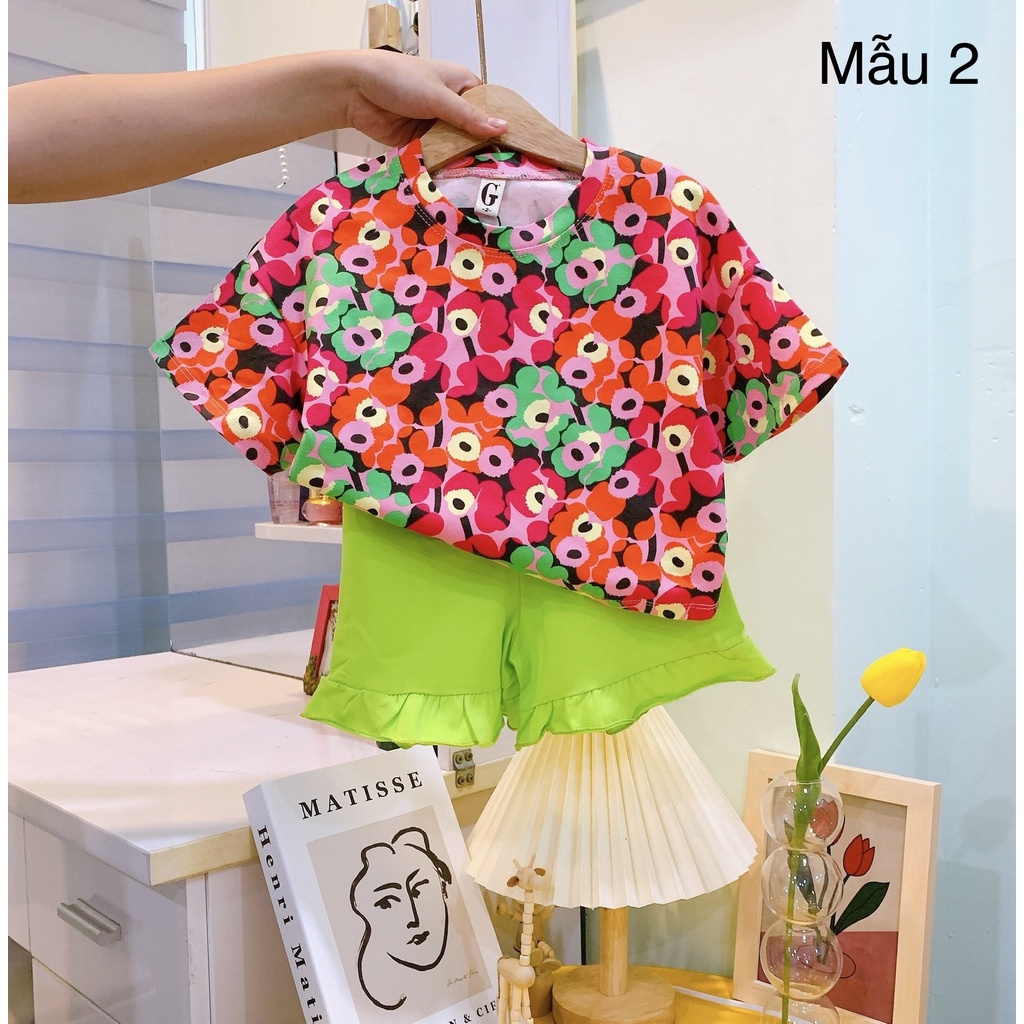 Lyvyshop - (Cotton SG chính phẩm) Bộ quần áo bé gái siêu dễ thương cho bé từ 09-28kg