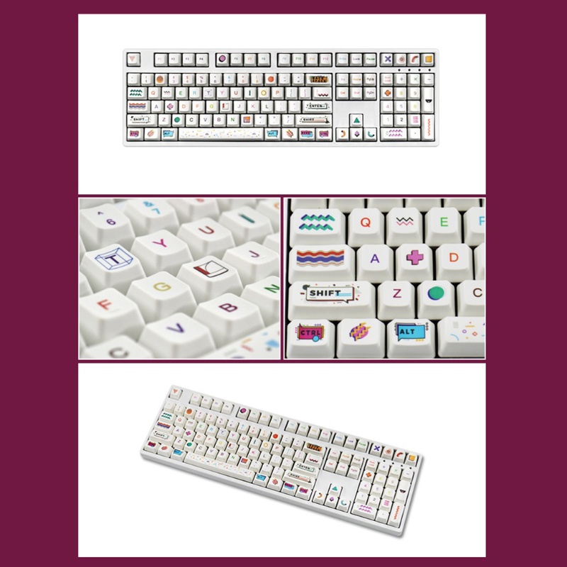 Set 104 Nắp Đậy Bàn Phím Cơ Cherry OEM 5 Mặt Chuyên Dụng