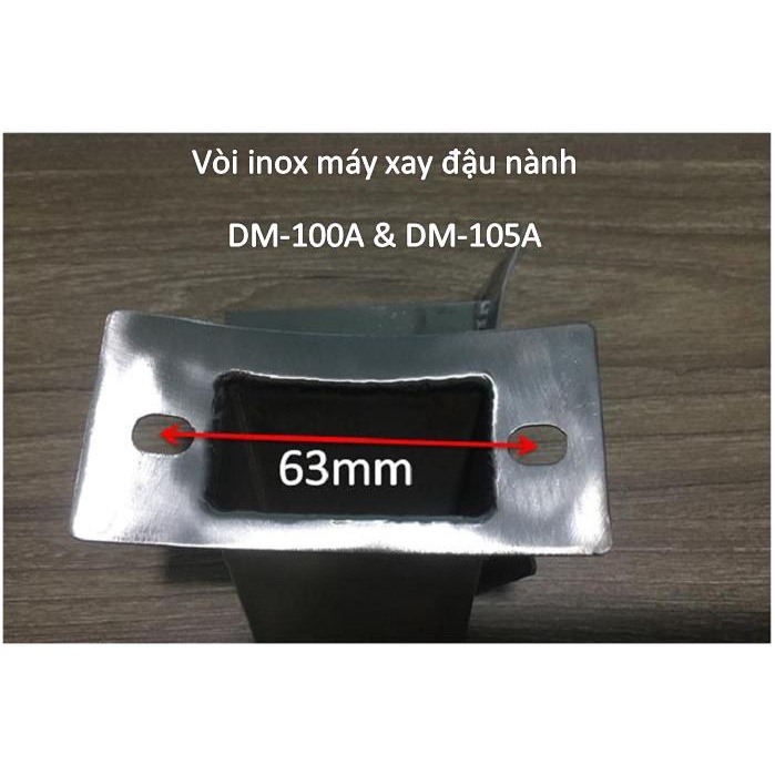 Vòi inox dùng cho máy xay đậu nành 2 lỗ
