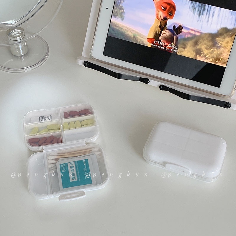 Hộp Đựng Thuốc Mini Hình Trái Tim Dễ Thương