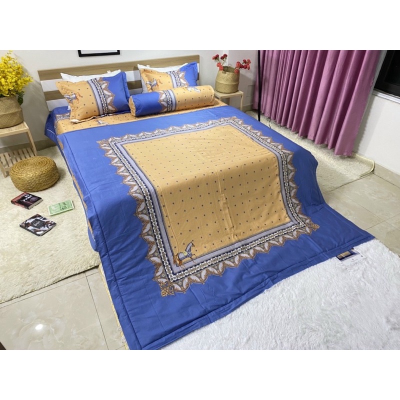 Bộ Ga gối chăn hè Cotton Organic cao cấp, ga phủ trần bông (Nhắn tin/ Ghi chú chọn mẫu) | BigBuy360 - bigbuy360.vn