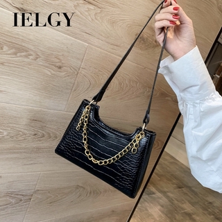 Túi đeo vai IELGY cỡ lớn phối dây xích phong cách Hàn Quốc thời trang