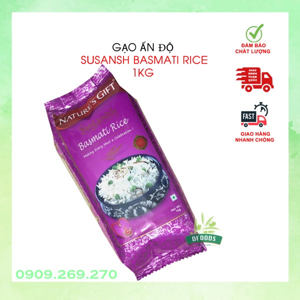 Gạo Ấn Độ Basmati Rice Susansh 1kg