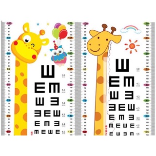 Decal dán tường thước đo chiều cao cho bé mẫu mới