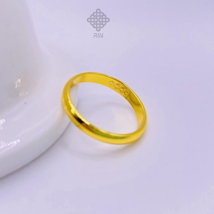 Nhẫn vàng trơn nửa chỉ, 1, 2, 5 chỉ đóng mộc 9999 có hộp đủ size cho nam và nữ, trangsucmoiluatuoi.RIN