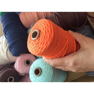 Sỉ 10m dây thừng xoắn se macrame 100%cotton (phần 1)