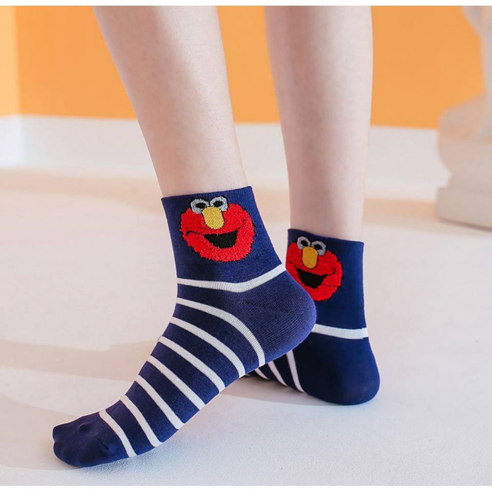 Vớ ngắn/ tất ngắn họa tiết nhân vật Sesame Street Mua Tất unisex (muatatshop)