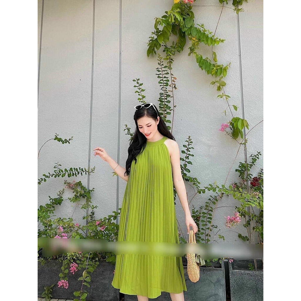 Đầm maxi dáng dài xếp ly - MX2