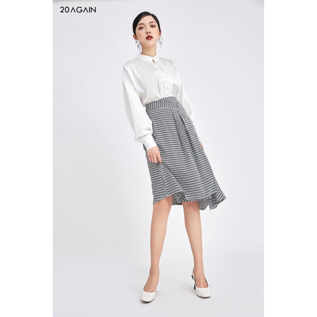 Áo sơ mi xếp ly nếp áo 20Again ASA1265 | BigBuy360 - bigbuy360.vn