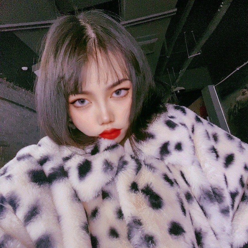 Áo khoác lông giả báo