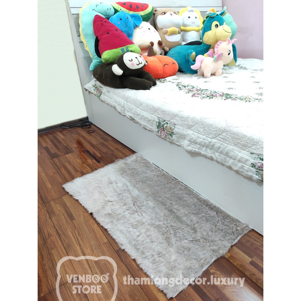 Thảm Lông Trải Sàn Decor Phòng Ngủ | Thảm Lông Decor Bàn Trang Điểm | Husky 3P