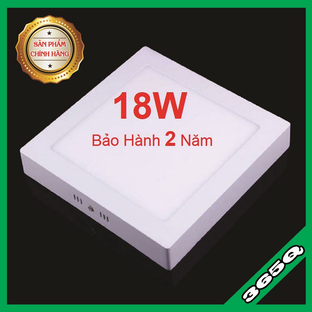 Đèn LED ốp trần vuông 18W ánh sáng trắng tiết kiệm điện