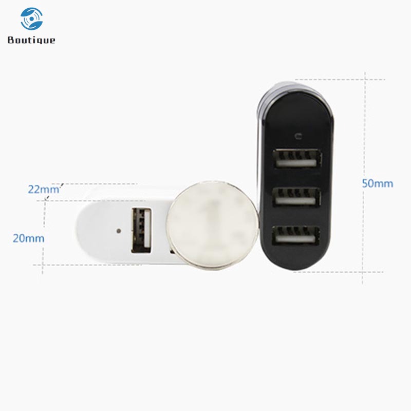 ✿♥▷ USB2.0 New Mini 3 PORT USB2.0 HUB Rotate USB HUB Adapter For PC Desktop Laptop Notebook Expansion