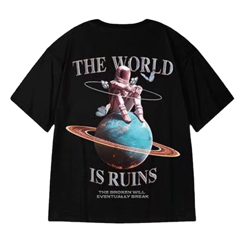 Áo Thun Tay Ngắn Dáng Rộng In Họa Tiết Thời Trang Mùa Hè Mới Cho Nam size M-8XL