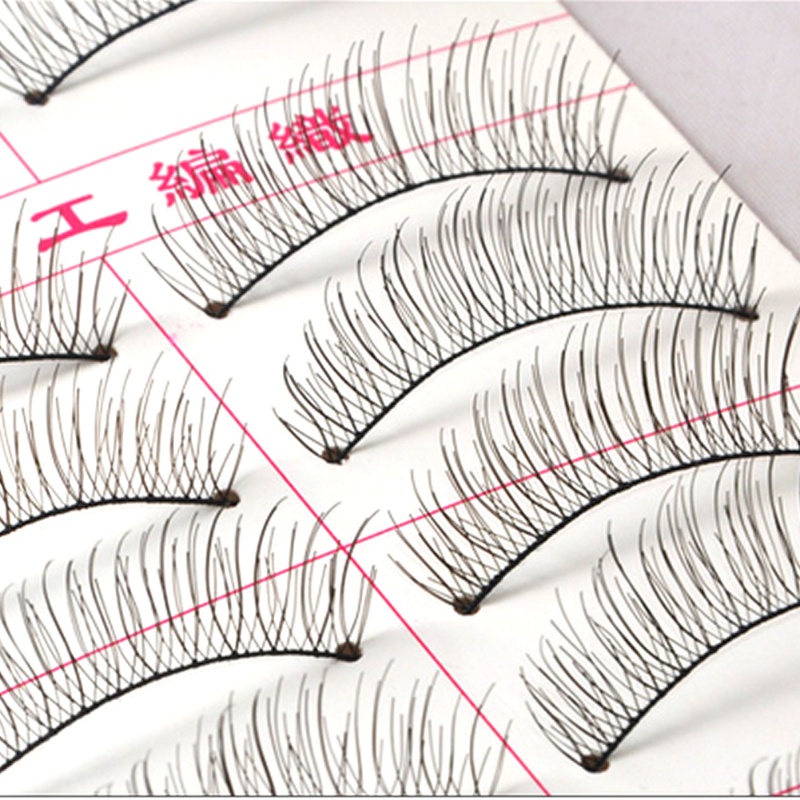 10 Cặp Lông Mi Giả Handmade Dày Và Dài Tự Nhiên Mềm Mại YOUYO