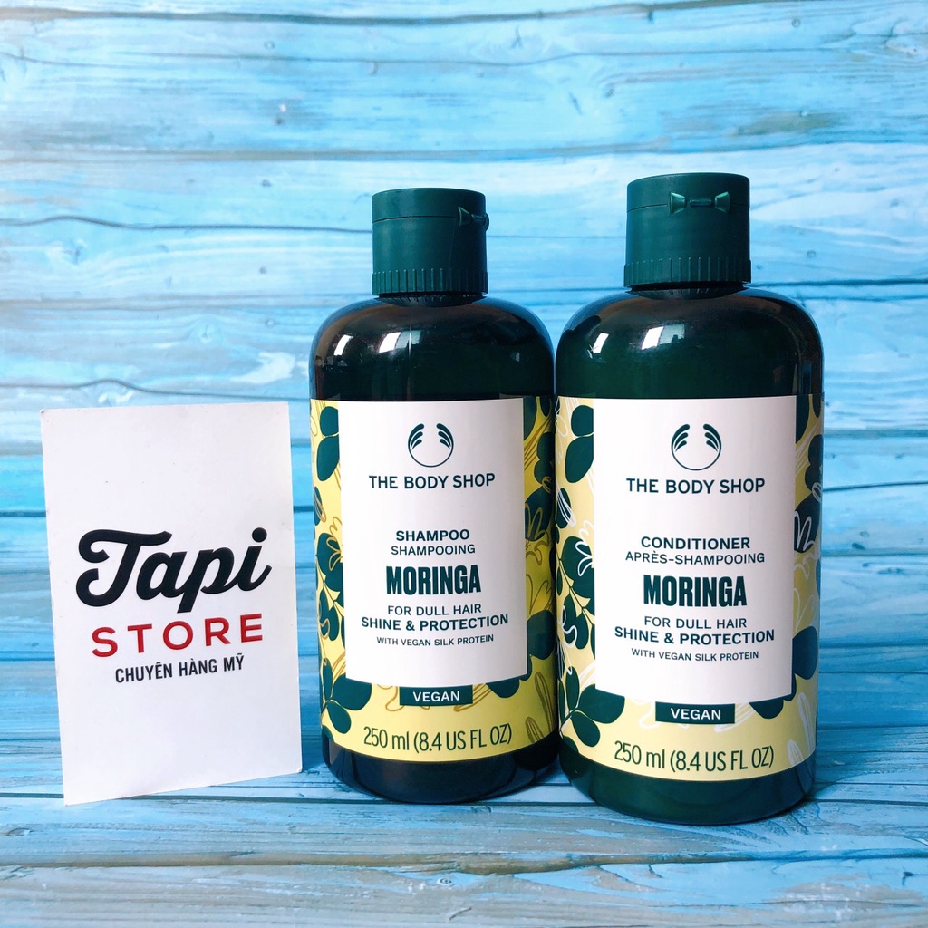 Dầu gội, dầu xả The Body Shop Moringa Shine & Protection