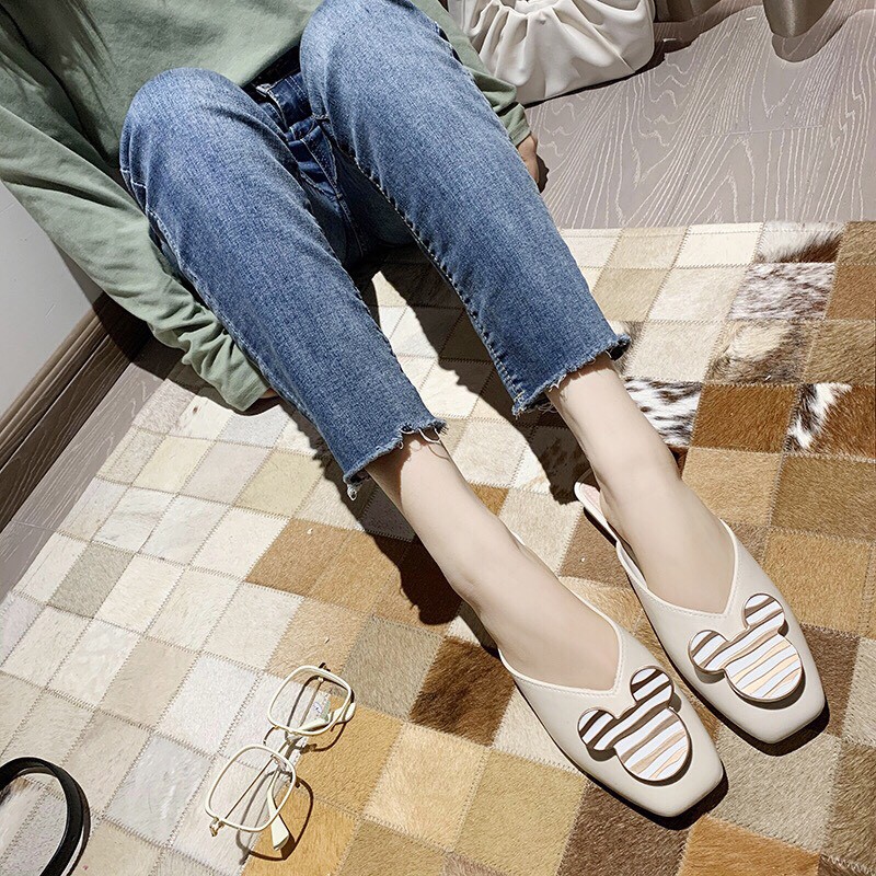 Giày búp bê nhựa nơ xinh không sợ nước