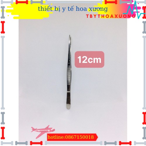 Nỉa thẳng y tế không mấu16 cm - nhíp y tế  dùng trong phẩu thuật