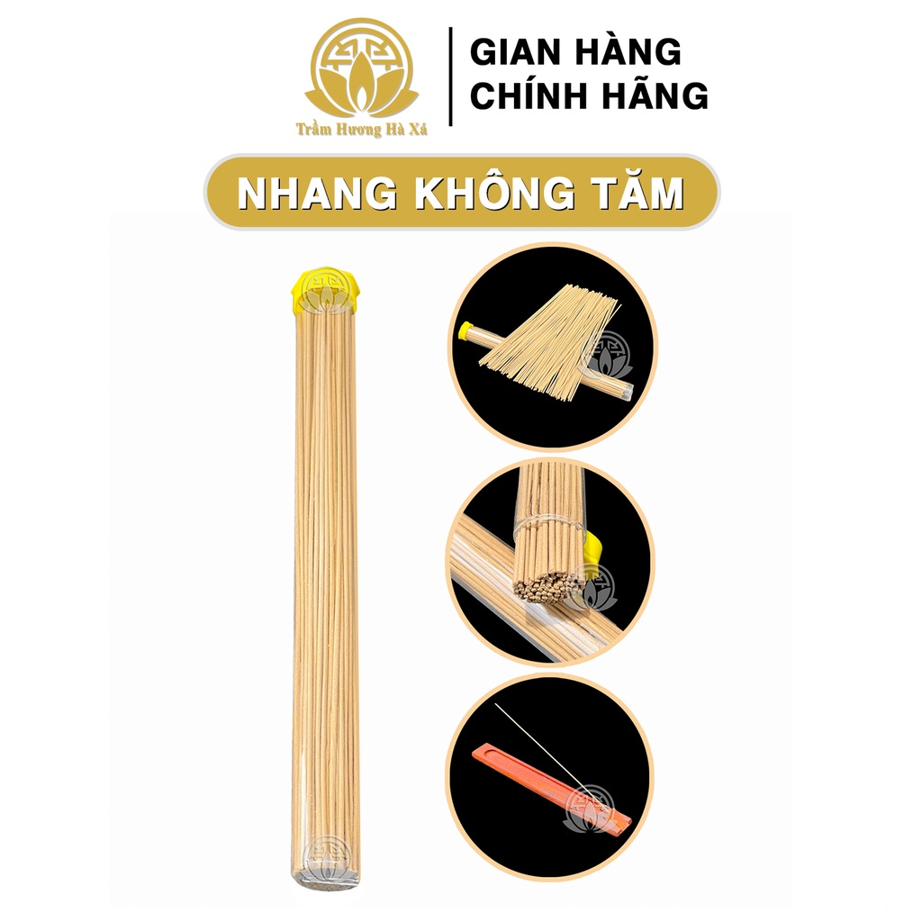 Nhang không tăm trầm hương HÀ XÁ đốt xông nhà xông phòng tẩy uế mùi thơm dễ chịu mang ý nghĩa may mắn tài lộc
