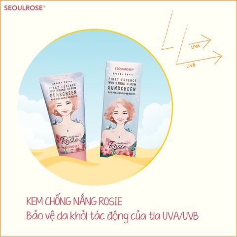 Kem Chống Nắng Seoul Rose Rosie First Essence Whitening Serum Sunscreen SPF45 PA+++ | BigBuy360 - bigbuy360.vn