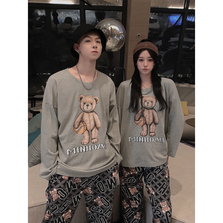 Bộ đồ ngủ dài tay thời trang xuân thu dành cho nam