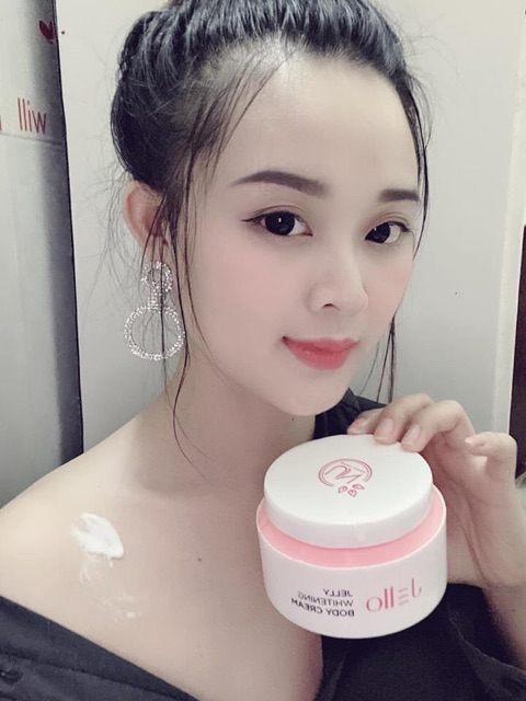 [CAO CẤP] Kem dưỡng siêu kích trắng mịn body ban đêm - Cam kết bật tông sau 7 ngày - JELLO WHITENING CREAM