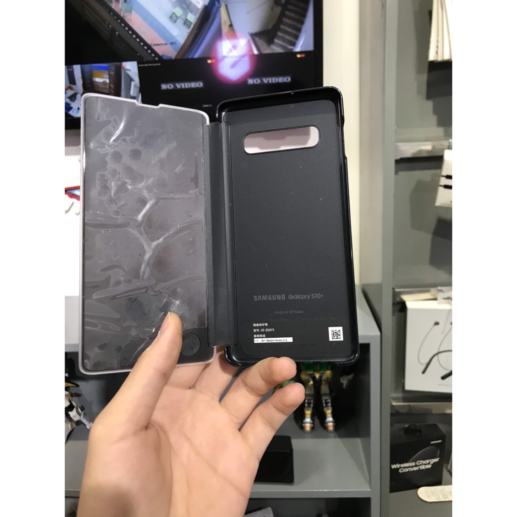 [Hàng chính hãng] Bao da Clear View Cover samsung Galaxy S10 Plus