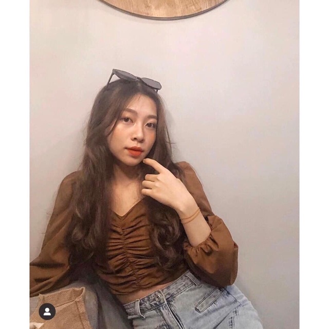 🎈Áo Kiểu Voan Cổ V Dún Ngực | BigBuy360 - bigbuy360.vn