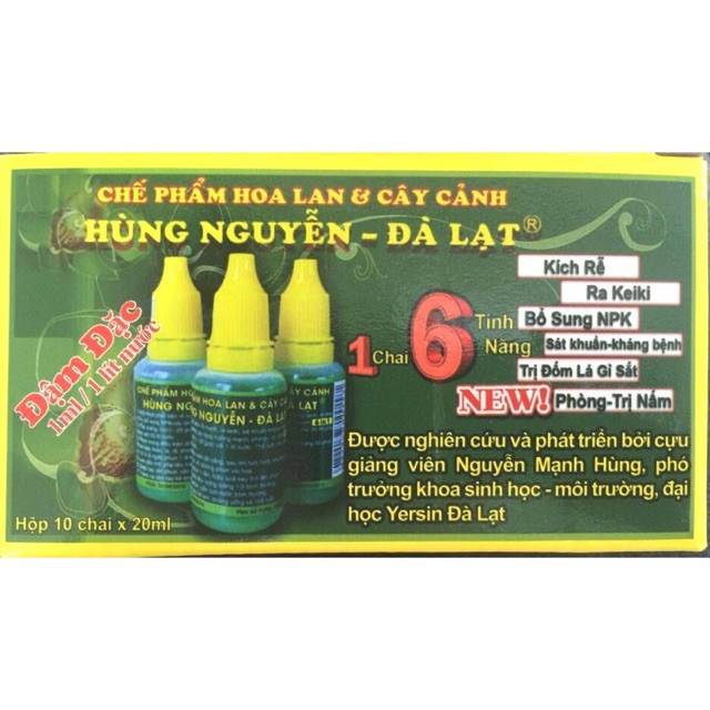 Bán Com bo 10 lọ Chế phẩm phun lan Hùng Nguyễn hàng nhập, phân phối trong nước bởi thietbinhavuon.