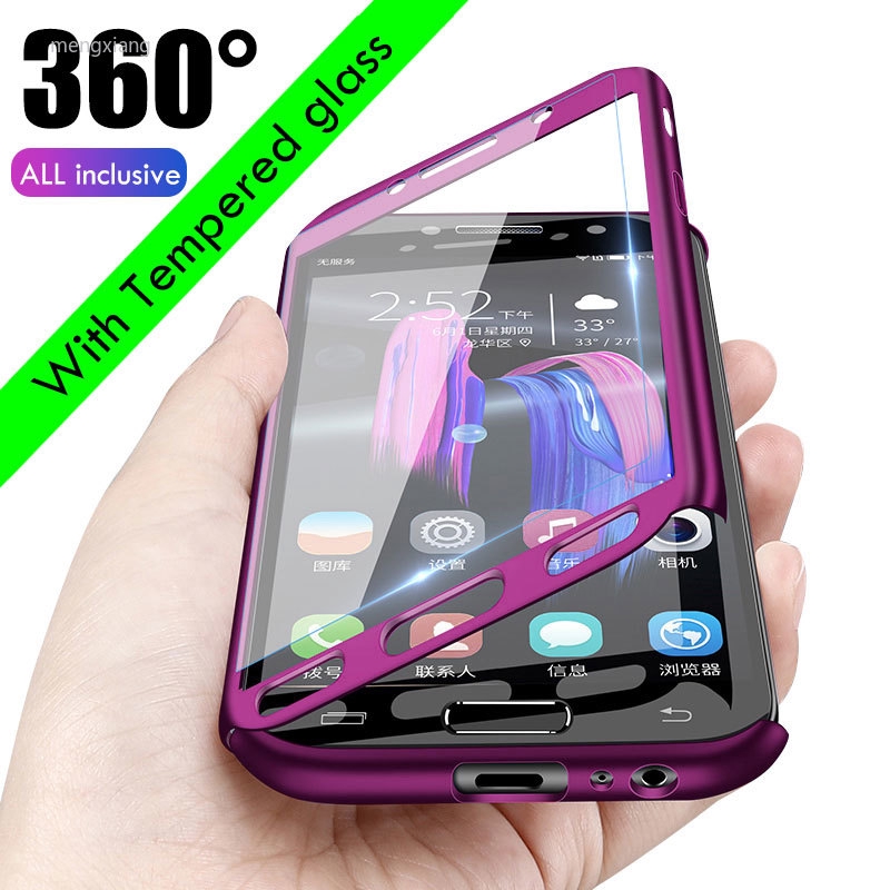 Ốp điện thoại bảo vệ 360 độ chống va đập cho Samsung A7 A6 A8 Plus J7 Prime J4 J6 2018 Samsung A6 Plus 2018