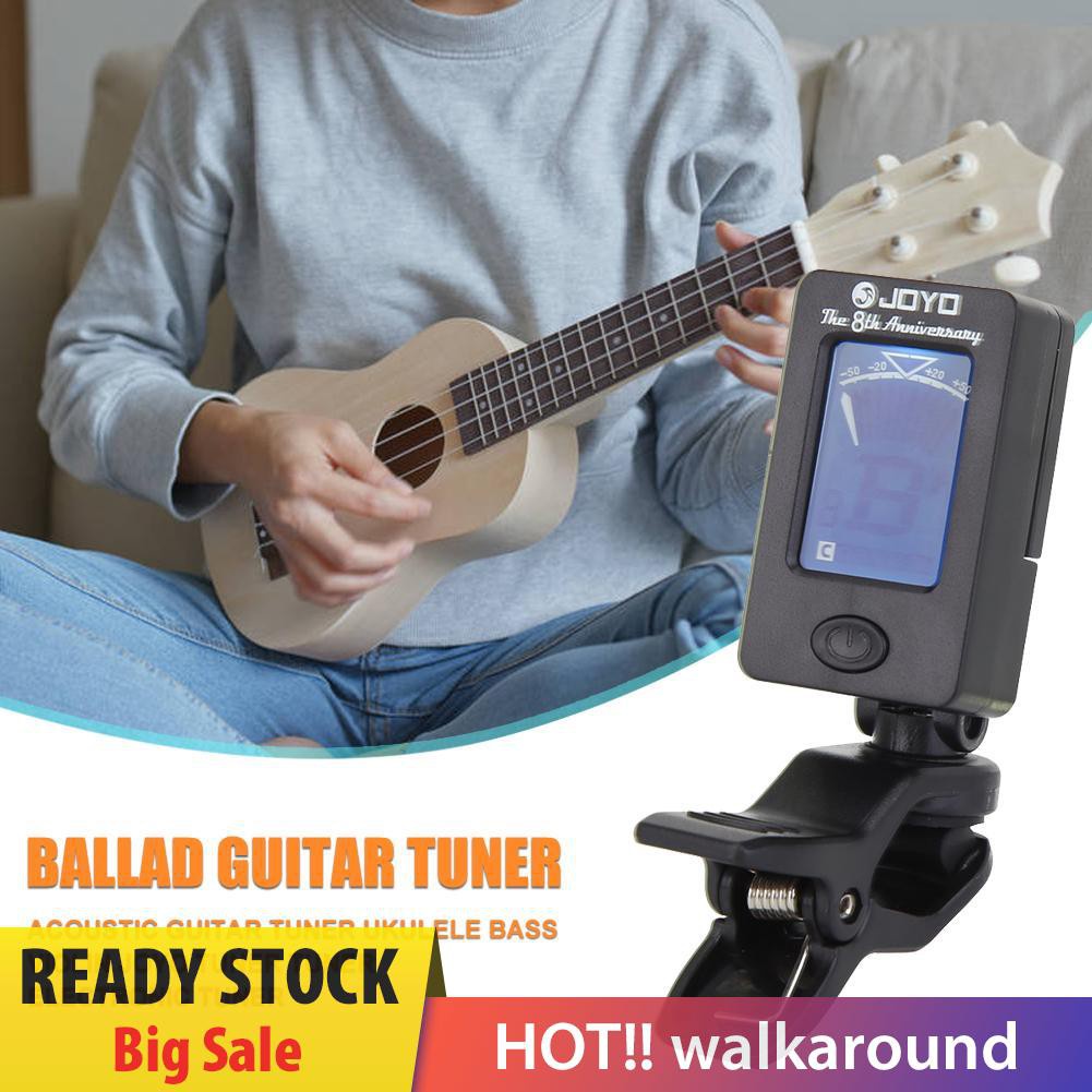 Walk JOYO JT-01 Clip-on Guitar Tuner Violin Ukulele Chromatic Bass Accessories