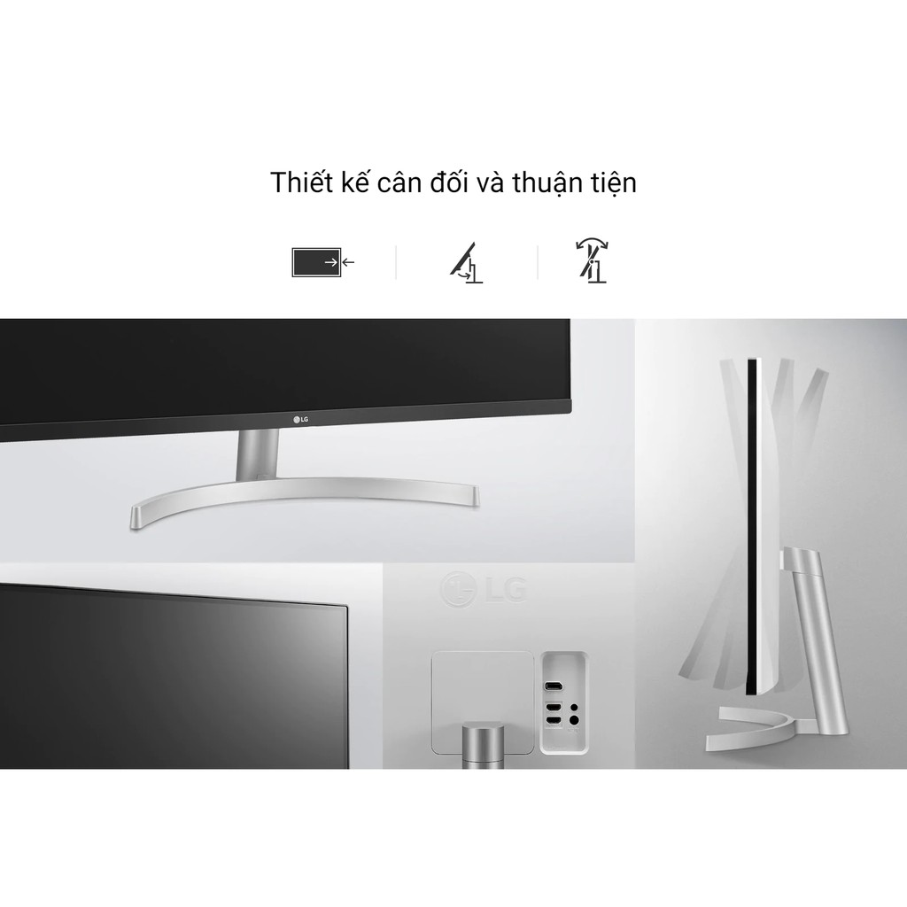 Màn Hình LG 32UN500-W UHD 4K 31.5'' VA HDR Loa 5W - Hàng Chính Hãng