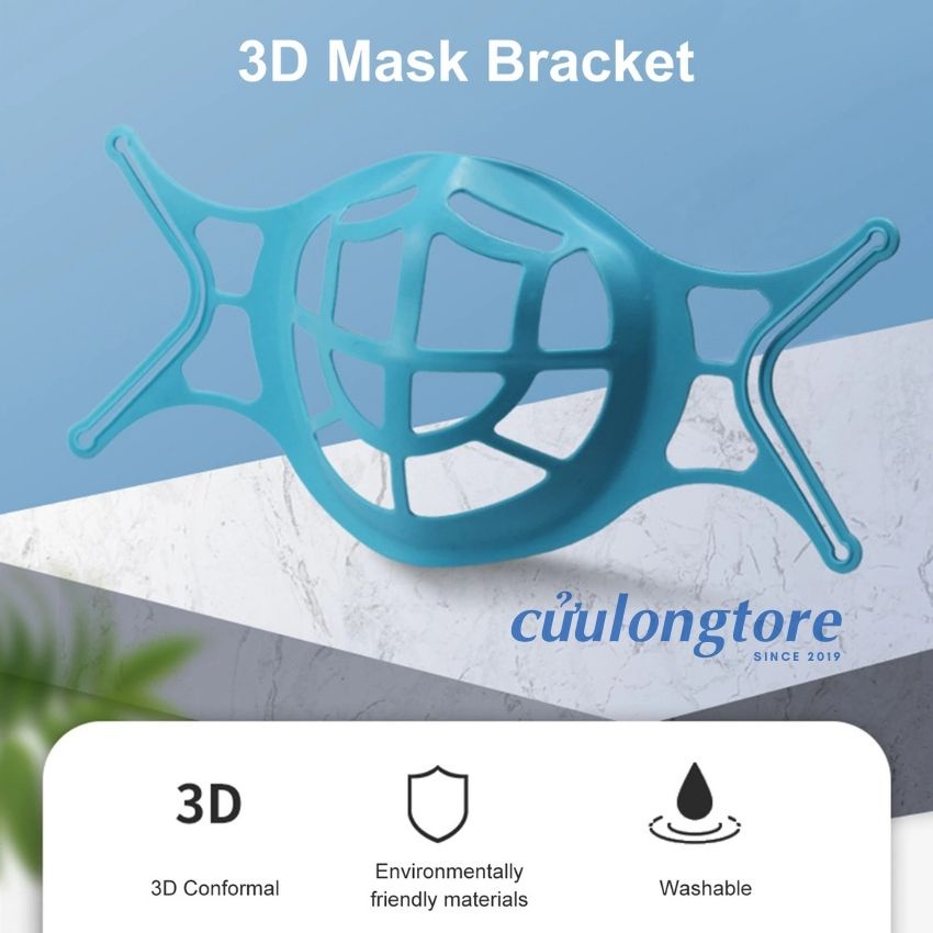 Giá Đỡ Mặt Nạ Móc Treo Khẩu Trang 3D Silicon mềm giúp kháng khuẩn thông khí dễ thở hơn khi đeo kiểu dáng hàn quốc