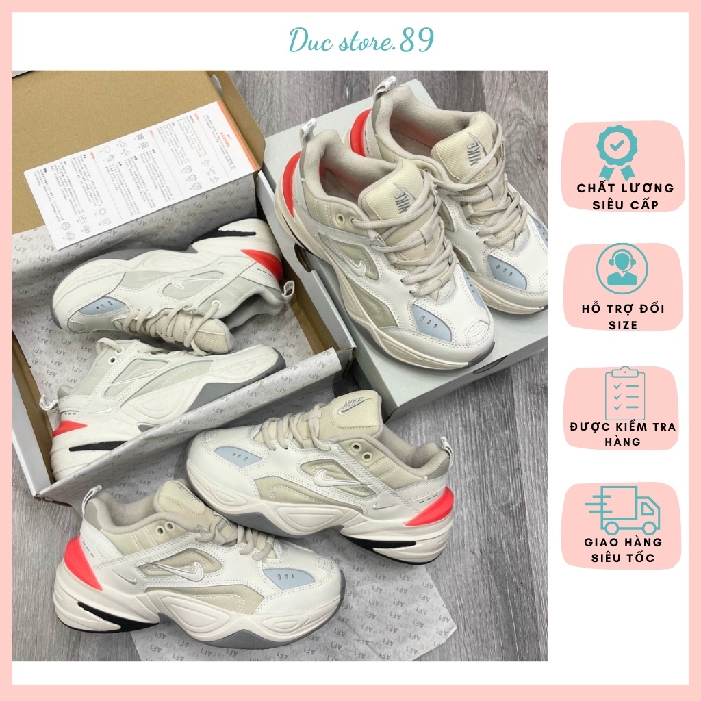 Giày thể thao Sneaker, M2K gót cam, giày độn đế tăng chiều cao Bản quảng châu cao cấp