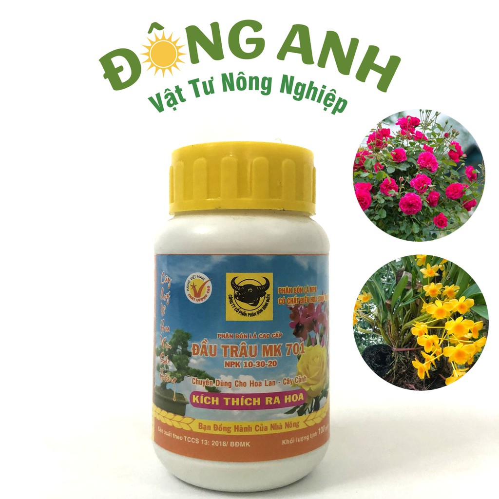 Phân Bón Đầu Trâu 701 Kích Thích Ra Hoa 100Gr