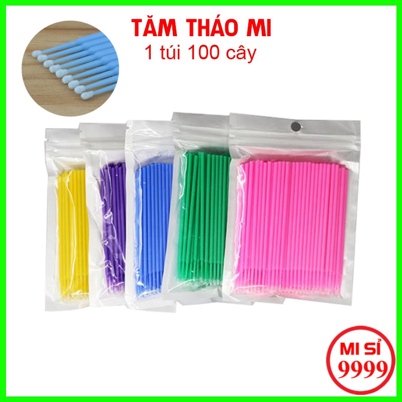 Tăm tháo mi đầu nhỏ đa năng, 1 hũ 100 cây