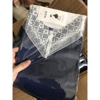 Bộ ngủ lụa hai dây viền ren