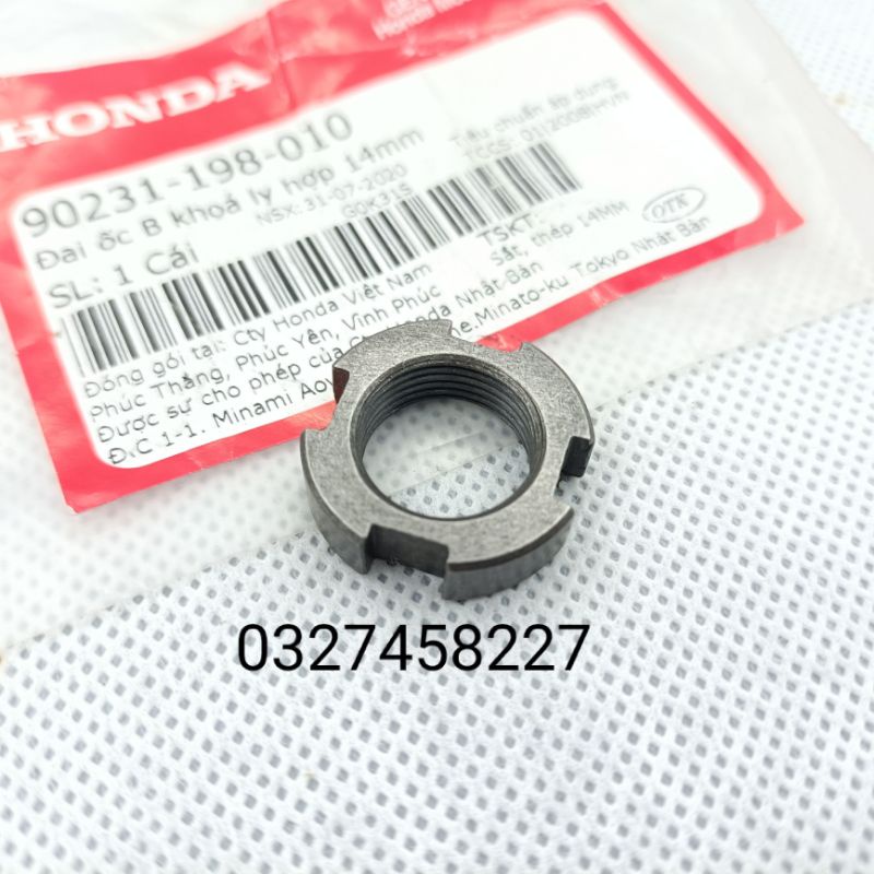 Ốc tán cốt nồi ly hợp xe DREAM, WAVE, FUTURE... zin honda 14mm