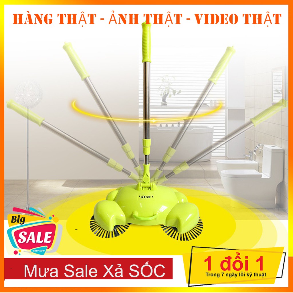 Chổi hút bụi + quét nhà thông minh xoay 360 độ Cao Cấp 💥SIÊU HOT 💥