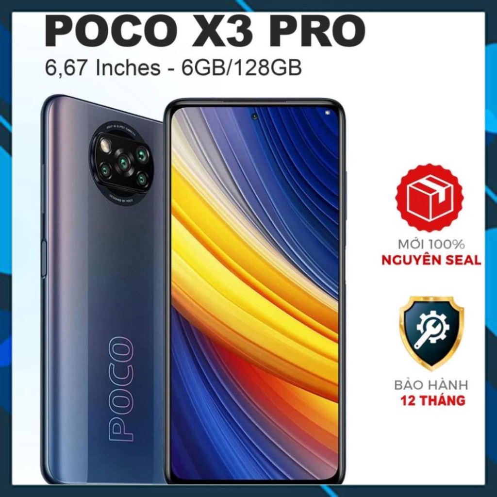 Điện thoại Xiaomi POCO X3 Pro 6.67" (6GB/128GB) Chính hãng mới 100% Có Tiếng Việt - 1 Đổi 1 - Bảo Hành Chính Hãng 1 Năm