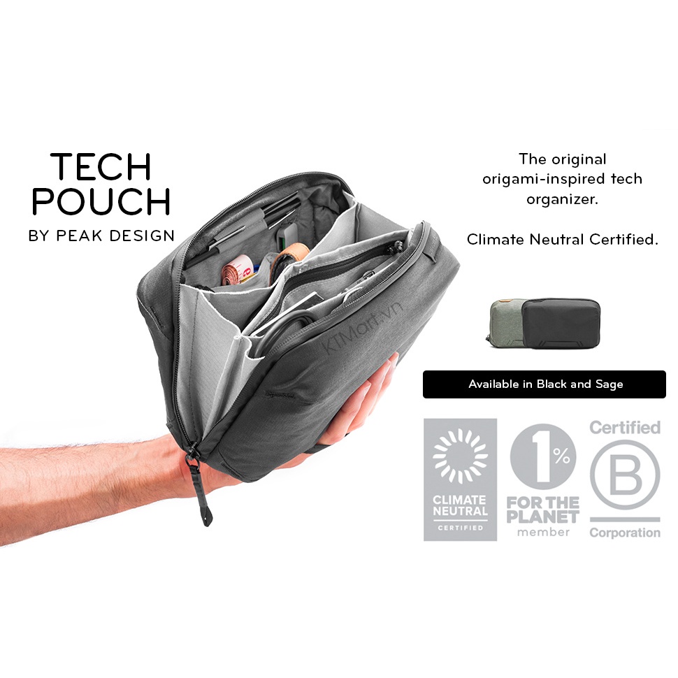 Túi Peak Design Tech Pouch V.2 màu xanh navy