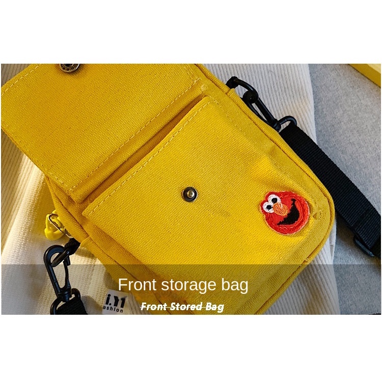 Túi Đeo Chéo Hình Vuông Nhỏ Phong Cách Nhật Bản Đáng Yêu Đen