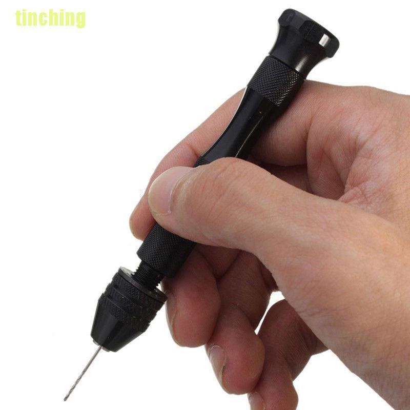 Bộ Máy Khoan Cầm Tay Bằng Nhôm Với 10 Mũi Khoan Xoắn