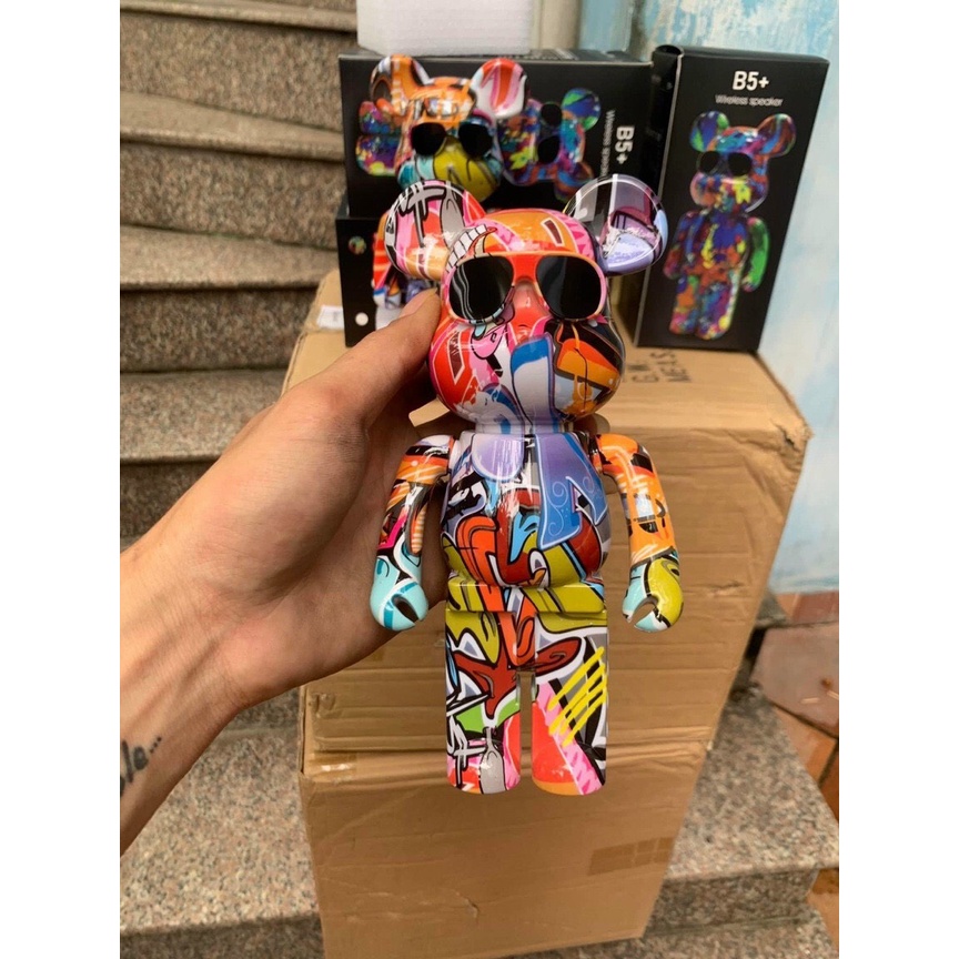 Loa Bluetooth Gấu BearBrick Siêu Hot - Âm Đỉnh, Màu Sắc Sang Chảnh - Bảo Hành 6 Tháng