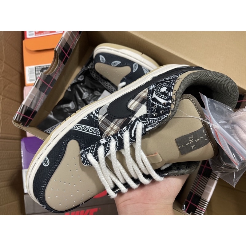 giày SB Dunk Travis Scott | hoạ tiết sắc nét | Bản cao cấp