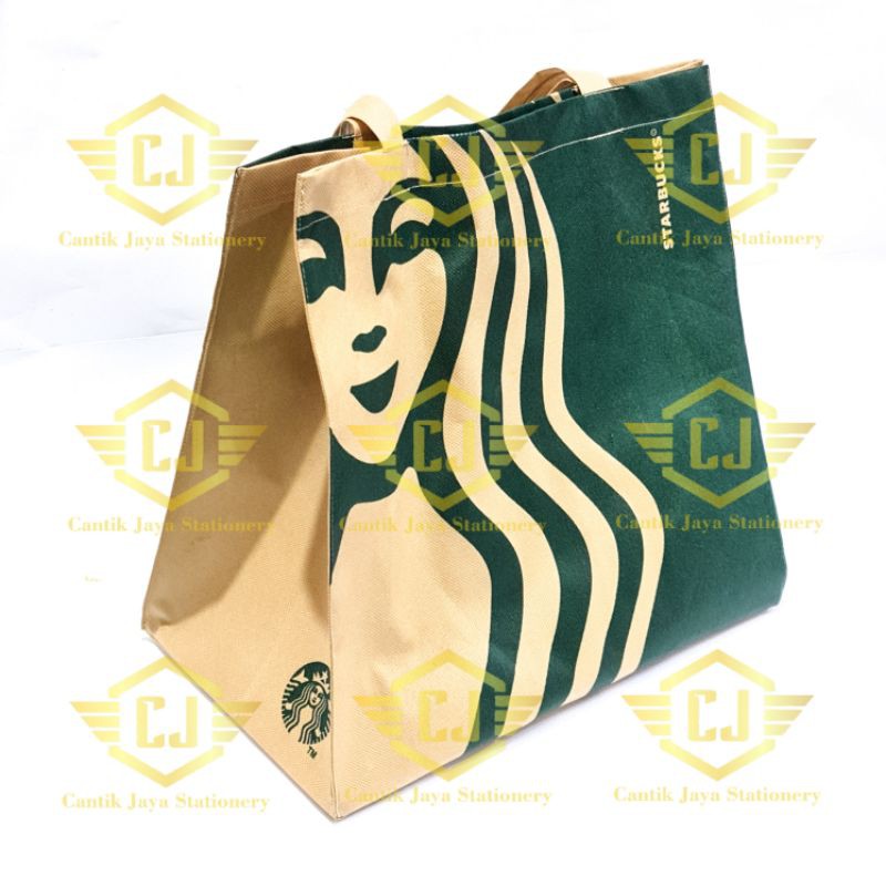 Túi Xách Vải In Hình Starbuck Xinh Xắn Hợp Thời Trang